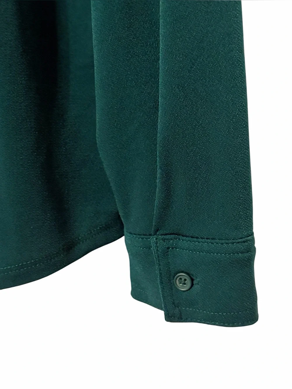 NWOT Adrianna Papell Long Sleeve Collared Button Front Knit Moss Crepe Size XL